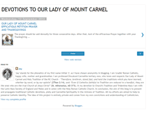 Tablet Screenshot of devotionstoourladyofmtcarmel.blogspot.com