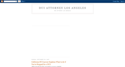 Desktop Screenshot of dui-attorney-los-angeles.blogspot.com