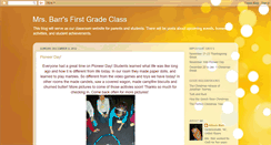 Desktop Screenshot of mrsbarrsfirstgrade.blogspot.com