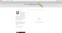 Desktop Screenshot of intimateinfinite.blogspot.com