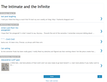 Tablet Screenshot of intimateinfinite.blogspot.com