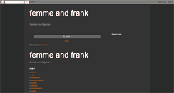 Desktop Screenshot of femmeandfrank.blogspot.com