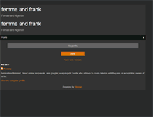 Tablet Screenshot of femmeandfrank.blogspot.com