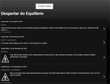 Tablet Screenshot of despertardoequilibrio.blogspot.com