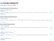 Tablet Screenshot of ofuturopresente.blogspot.com