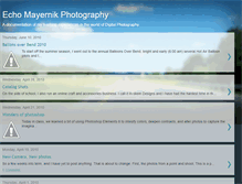 Tablet Screenshot of echomayernikphotography.blogspot.com