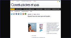 Desktop Screenshot of conseils-piscines-spa.blogspot.com