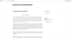 Desktop Screenshot of musicaenpreescolar.blogspot.com