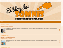 Tablet Screenshot of fabricadesomnis.blogspot.com