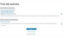 Tablet Screenshot of freeadsaustralia.blogspot.com