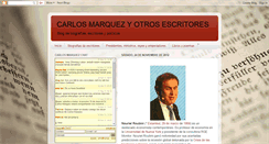 Desktop Screenshot of carlosmarquezyotrosescritores.blogspot.com