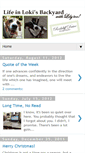 Mobile Screenshot of lokisbackyard.blogspot.com