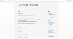 Desktop Screenshot of cronicasabsurdas.blogspot.com