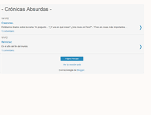 Tablet Screenshot of cronicasabsurdas.blogspot.com