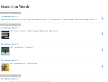 Tablet Screenshot of musicintowords.blogspot.com