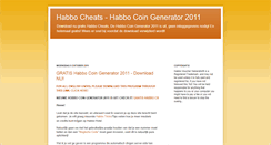 Desktop Screenshot of habbocheats-habbocredits.blogspot.com