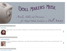 Tablet Screenshot of dollmakersmuse.blogspot.com