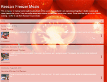 Tablet Screenshot of keezasfreezermeals.blogspot.com