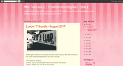 Desktop Screenshot of missfeezance.blogspot.com