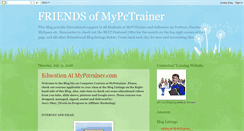 Desktop Screenshot of mypctrainer.blogspot.com