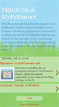 Mobile Screenshot of mypctrainer.blogspot.com