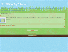 Tablet Screenshot of mypctrainer.blogspot.com