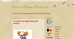 Desktop Screenshot of brainlessbrains.blogspot.com