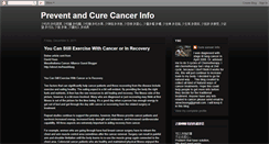 Desktop Screenshot of curecancerinfo.blogspot.com