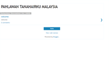 Tablet Screenshot of pahlawan-malaysia.blogspot.com