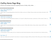 Tablet Screenshot of claffeyhomepageblog.blogspot.com