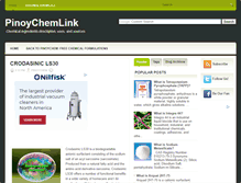 Tablet Screenshot of pinoychemlink.blogspot.com