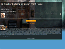 Tablet Screenshot of 10tipswhenbuildingoceanfronthometexas.blogspot.com