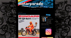 Desktop Screenshot of motorparade.blogspot.com