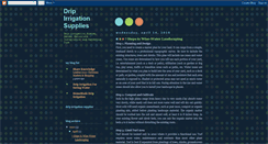 Desktop Screenshot of dripirrigationsupplies.blogspot.com