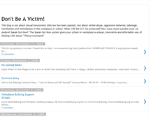 Tablet Screenshot of bulliedvictims.blogspot.com