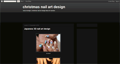 Desktop Screenshot of christmasnailartdesign.blogspot.com