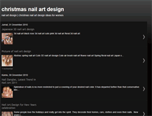 Tablet Screenshot of christmasnailartdesign.blogspot.com