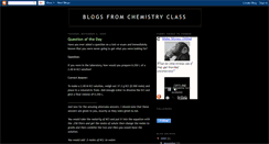 Desktop Screenshot of blogsfromchemclass.blogspot.com