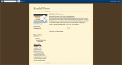 Desktop Screenshot of kendall-press.blogspot.com