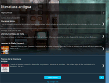 Tablet Screenshot of literatura-antigua.blogspot.com