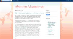 Desktop Screenshot of abortionalternatives.blogspot.com