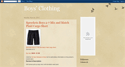 Desktop Screenshot of boysclothingcool.blogspot.com