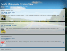 Tablet Screenshot of katrismeaningfulexperiences.blogspot.com