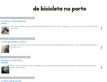 Tablet Screenshot of bicicletanoporto.blogspot.com