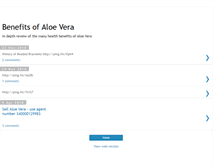 Tablet Screenshot of benefitsofaloe-vera.blogspot.com