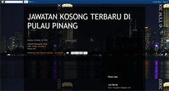 Desktop Screenshot of jawatankosongpenang.blogspot.com