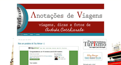 Desktop Screenshot of anotacoes-de-viagem.blogspot.com