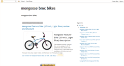 Desktop Screenshot of bestmongoosebmxbikes-review.blogspot.com