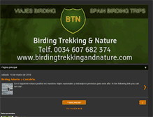 Tablet Screenshot of birdingtrekkingandnaturecom-luis.blogspot.com