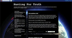 Desktop Screenshot of hunting-for-truth.blogspot.com